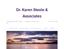 Tablet Screenshot of drkarensteele.com